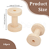 Olycraft 10Pcs Wooden Bobbins DIY-OC0012-86-2