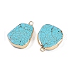 Synthetic Turquoise Pendants KK-F868-32G-01-2