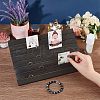 7-Slot Wooden Place Card Display Stands ODIS-WH0029-52B-4