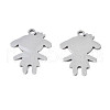 Non-Tarnish 201 Stainless Steel Pendants STAS-T044-271P-2
