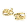 Brass Micro Pave Cubic Zirconia Pendants KK-M324-02E-G-2