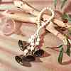 Iron Bell & Tibetan Style Alloy Pendant Decorations HJEW-JM003371-02-1