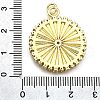 Rack Plating Brass Micro Pave Cubic Zirconia Pendants X-KK-K401-79G-3