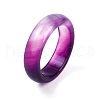 Dyed & Heated Natural Striped Agate/Banded Agate Finger Rings for Women RJEW-Z075-02X-2