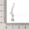 Brass Micro Pave Cubic Zirconia Pendants KK-M301-17P-3