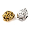 Tibetan Style Alloy Animal Lion Head Beads PALLOY-A063-02-3