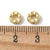 Brass Micro Pave Cubic Zirconia Beads KK-D324-03G-2