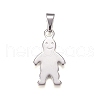Tarnish Resistant 304 Stainless Steel Pendants STAS-I135-39P-1