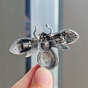 Alloy Rhinestone Brooch for Backpack Clothes PW-WG87504-02-4