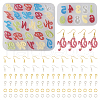 2Pcs 2 Style Letter & Number Silicone Pendant Molds DIY-TA0005-69-1