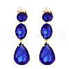 Sparkling Waterdrop Shaped Colorful Rhinestone Earrings for Women - Fashionable and Unique ST7442069-1