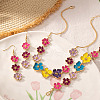 Flower Alloy Enamel Jewelry Set FS-WGAE8A1-01-4