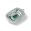Rack Plating Brass Micro Pave Cubic Zirconia Pendants KK-C019-05P-4