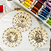 16-Position Wood Embroidery Thread Storage Trays TOOL-WH0056-004-4