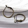 Brass Hoop Earrings KK-I665-26A-AB-2