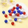 30Pcs 3 Colors Silicone Beads Round Rubber Bead 15MM Loose Spacer Beads for DIY Supplies Jewelry Keychain Making SIL-FS0001-01B-7