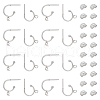Unicraftale 24Pcs 304 Stainless Steel Ring Stud Earrings STAS-UN0057-81-1
