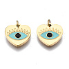316 Surgical Stainless Steel Enamel Charms STAS-S116-379B-G-1