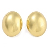 Brass Oval Stud Earrings EJEW-K293-05G-1
