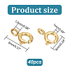 DICOSMETIC 40Pcs Brass Spring Ring Clasps KK-DC0001-54-2