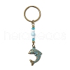 Alloy Conch Pendant Keychains KEYC-JKC01225-08-2