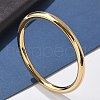 304 Stainless Steel Plain Bangles for Women BJEW-S161-09G-2