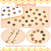 Unicraftale 72Pcs 9 Style Ion Plating(IP) 304 Stainless Steel Bead Caps STAS-UN0049-12-5