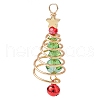 Brass & Glass Pendants PALLOY-JF02991-03-1