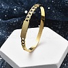Ion Plating(IP) 304 Stainless Steel Hinged Bangles for Women BJEW-A011-21G-1