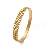 Ion Plating(IP) 304 Stainless Steel Hinged Bangles for Women STAS-Z114-08G-4