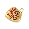 304 Stainless Steel Enamel Charms STAS-M120-06B-G-2