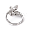 Non-Tarnish 304 Stainless Steel Round Ball Finger Ring for Women RJEW-D120-13P-3