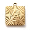 Ion Plating(IP) 304 Stainless Steel Pendants STAS-P371-109G-1