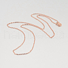 925 Sterling Silver Cable Chain Necklaces STER-M086-22A-2