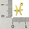 12Pcs Ion Plating(IP) 304 Stainless Steel Pendants STAS-H180-01G-4