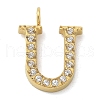 Ion Plating(IP) 304 Stainless Steel Micro Pave Cubic Zirconia Pendants STAS-Z107-03G-20-1