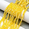 Transparent Electroplate Glass Beads Strands EGLA-A039-T3mm-A22-4