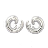 304 Stainless Steel Stud Earrings EJEW-D319-08P-5