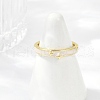 Brass Enamel Cuff Rings RJEW-S400-14G-3
