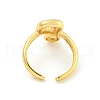 Brass Letter Open Cuff Rings for Women RJEW-G313-01P-G-3