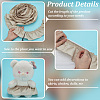 Cotton Pleated Lace Trim Ribbon OCOR-WH0097-25A-4