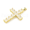 Brass Micro Pave Cubic Zirconia Pendants KK-L073-002G-02-2