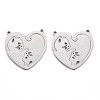 Non-Tarnish 304 Stainless Steel Pendants STAS-N095-035-1