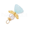 Acrylic with ABS Plastic Imitation Pearl Pendants PALLOY-JF04001-01-5