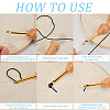 Gorgecraft 3Pcs Wood Embroidery Punch Needle DIY-GF0008-87-6