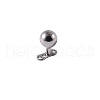 Stainless Steel Round Ball Dermal Anchor Base/Top for Women Men WGB1D88-46-1