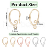 BENECREAT 15 Pairs 3 Colors Brass Earring Hooks KK-BC0012-51-2