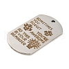 Non-Tarnish 201 Stainless Steel Pendants STAS-L079-04P-03-2