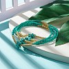 Summer Jewelry Starfish Waist Bead NJEW-C00028-02-3