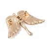 Zinc Alloy Crystal Rhinestone Brooches for Backpack Clothes JEWB-S026-02G-B-2